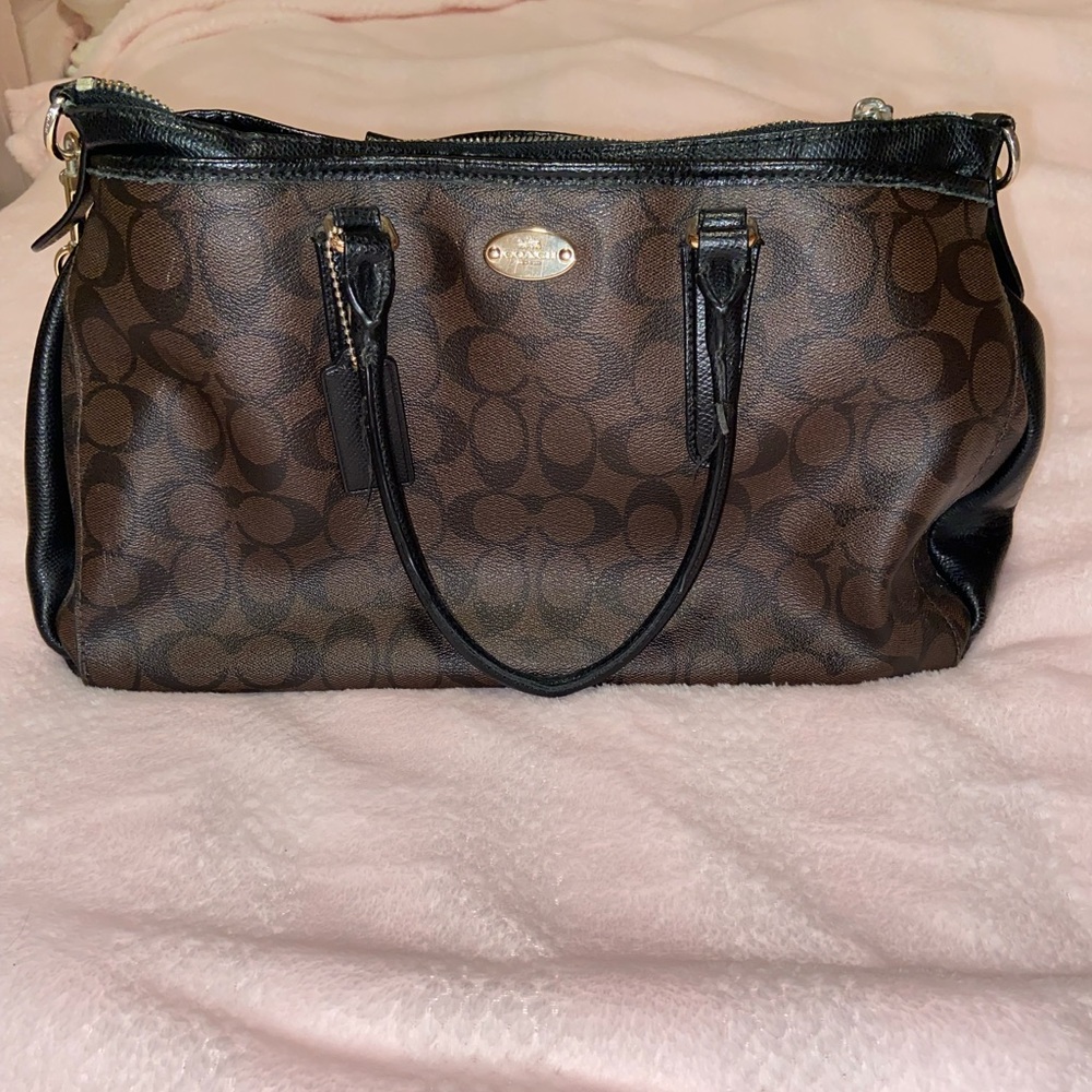 Brown coach purse